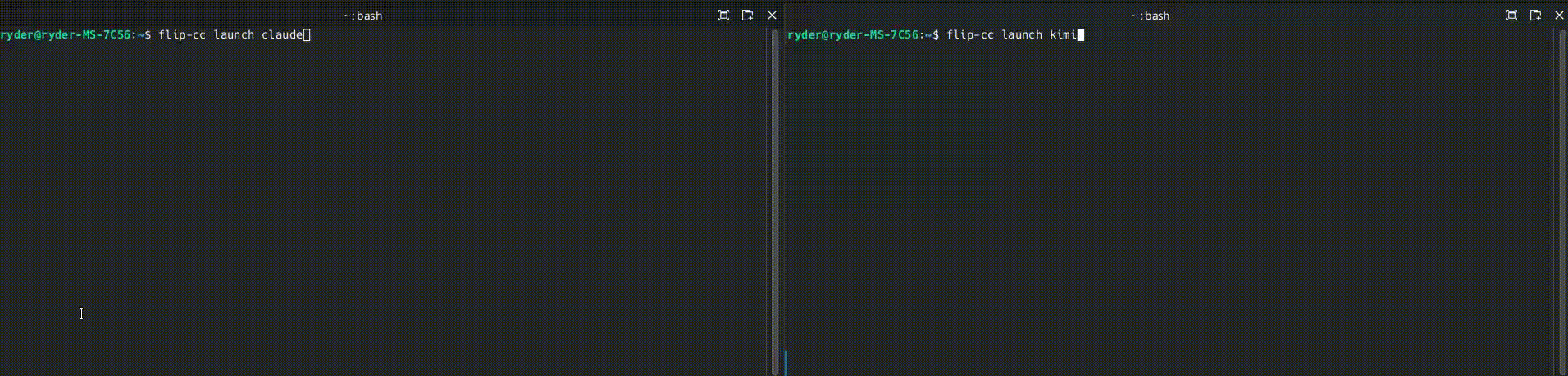 Split screen with multiple providers