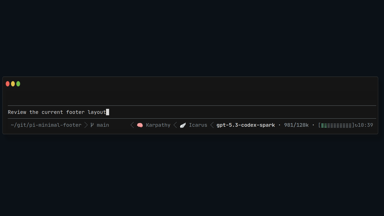 pi-minimal-footer · Packages · Pi