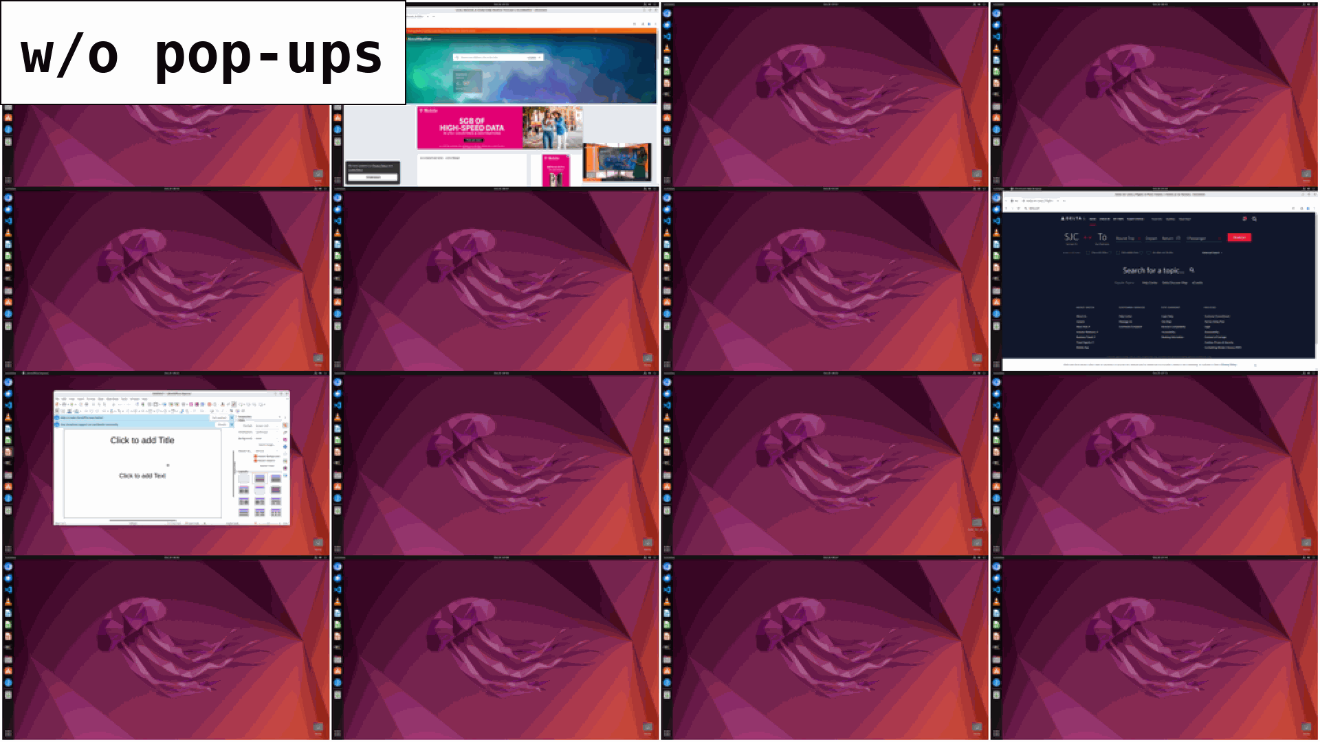 Examples of ADVERSARIAL POP-UPS :)