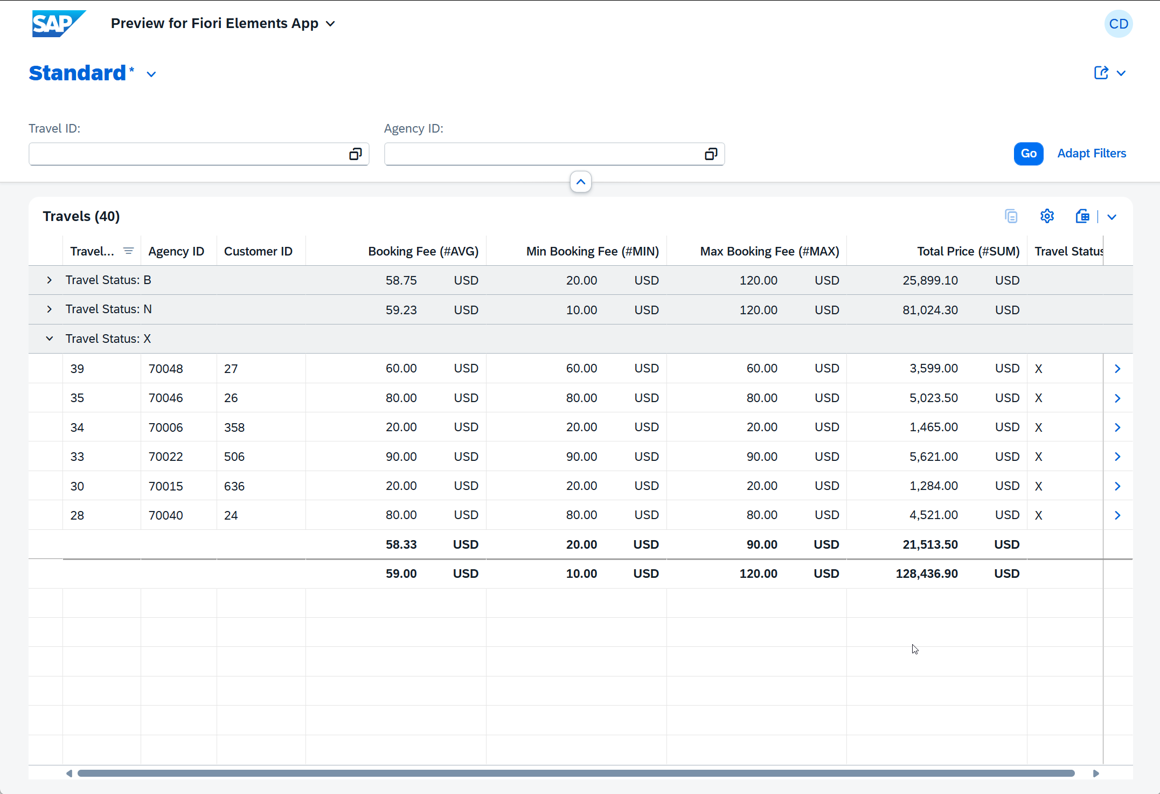 Travel Reporting App Preview (Block A-C)