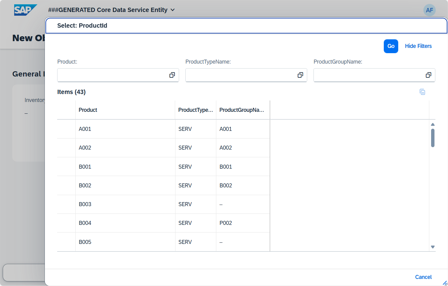 Custom business application