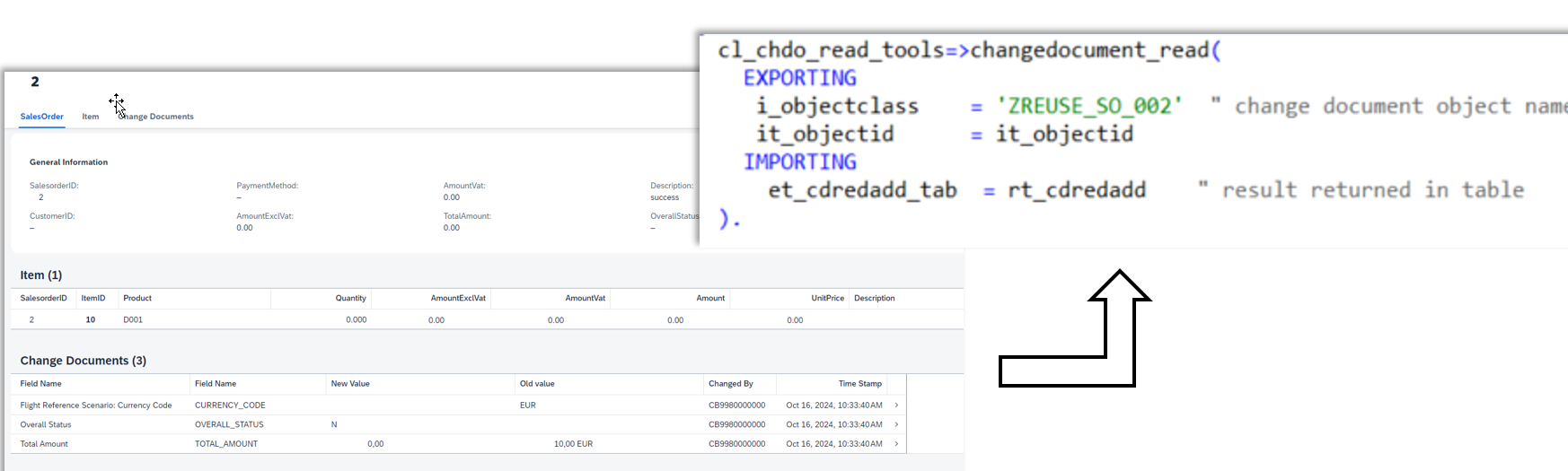 change document logging