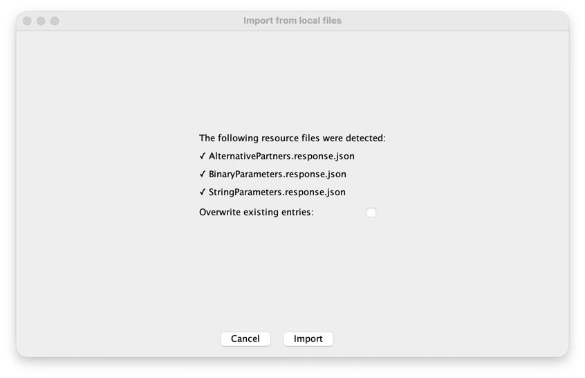 Import Dialog