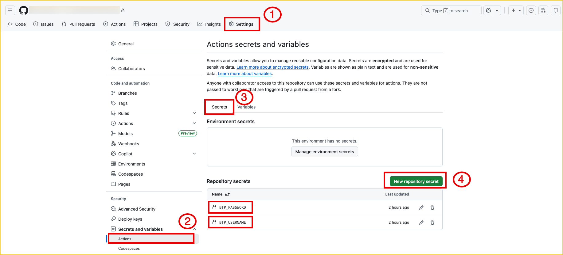 Github Secrets