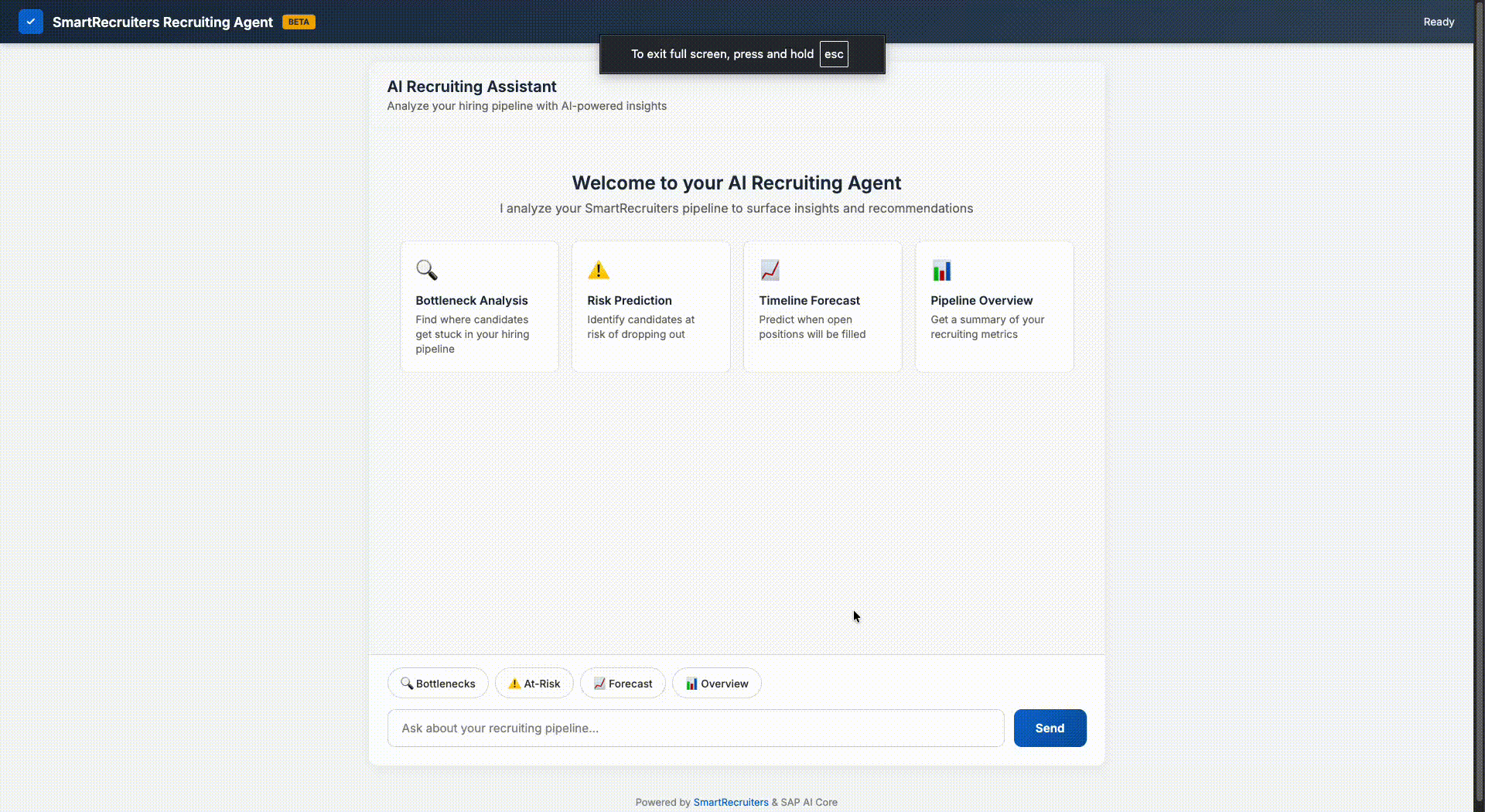 SmartRecruiters AI Agent Demo