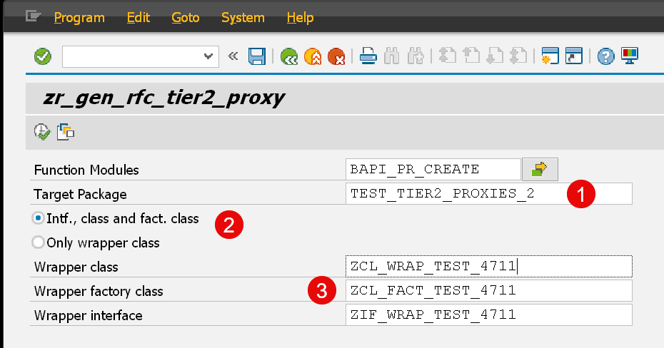 Select remaining parameters