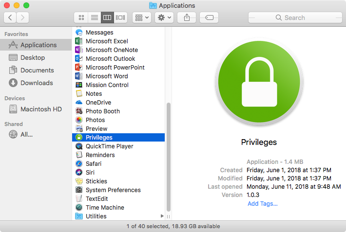 word cannot open user does not access privileges mac
