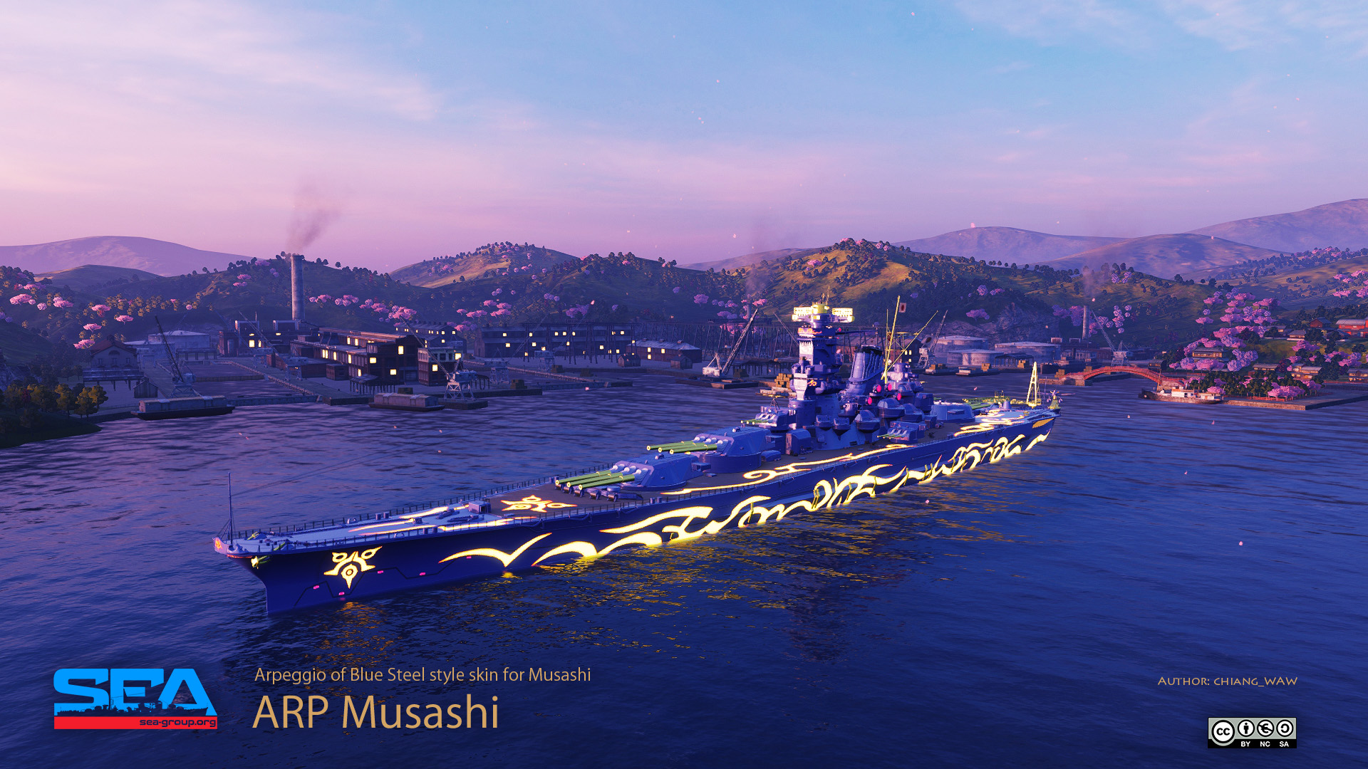 world of warships haruna line arp musashi
