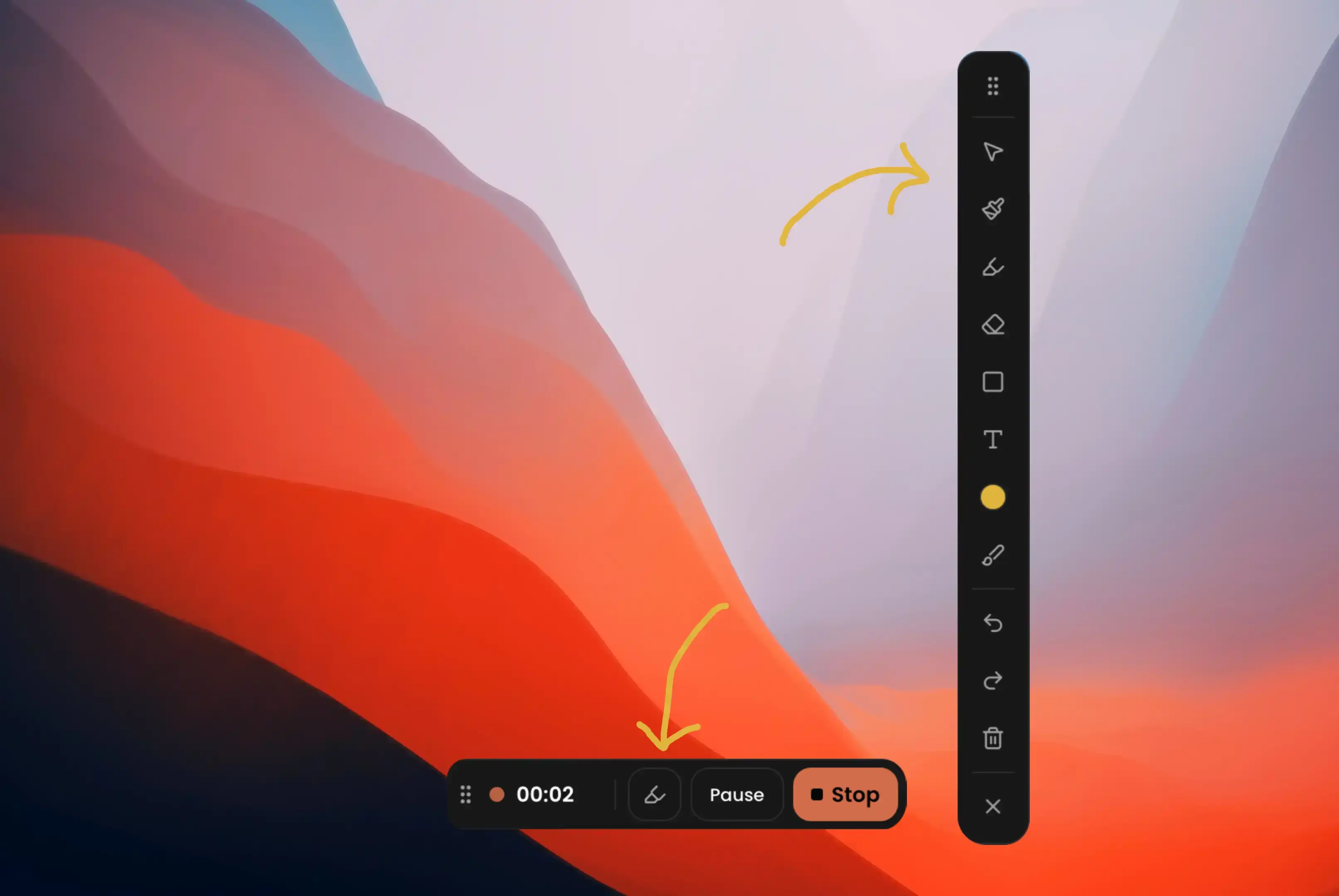Capptivo annotation bar