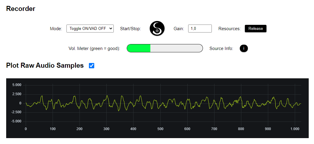 SEPIA Voice Recorder Demo