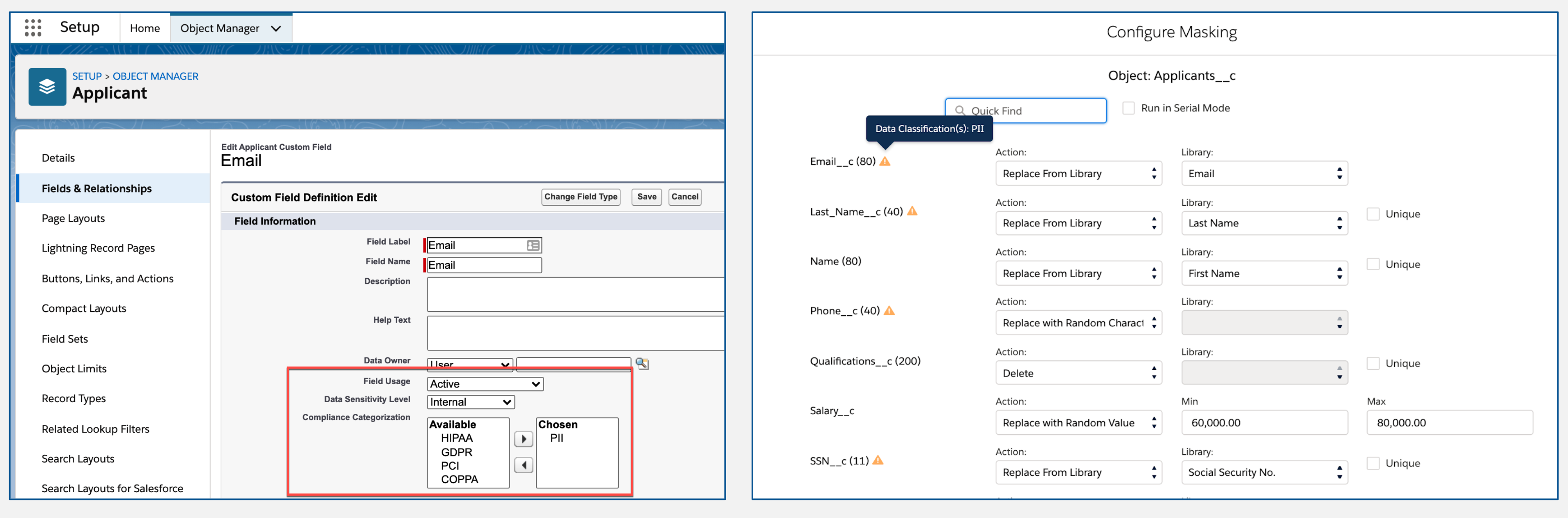 Data Mask Compliance Dashboard