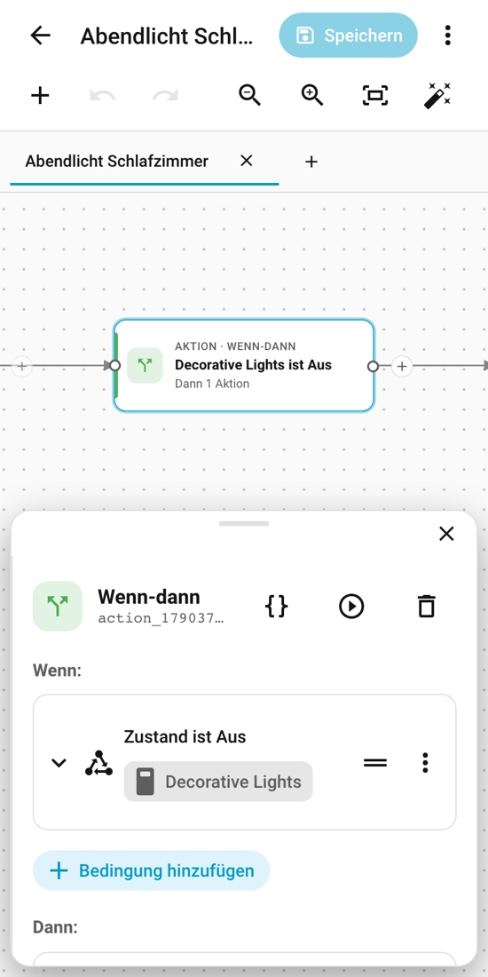 FLODE on a phone: the editor as a sheet.