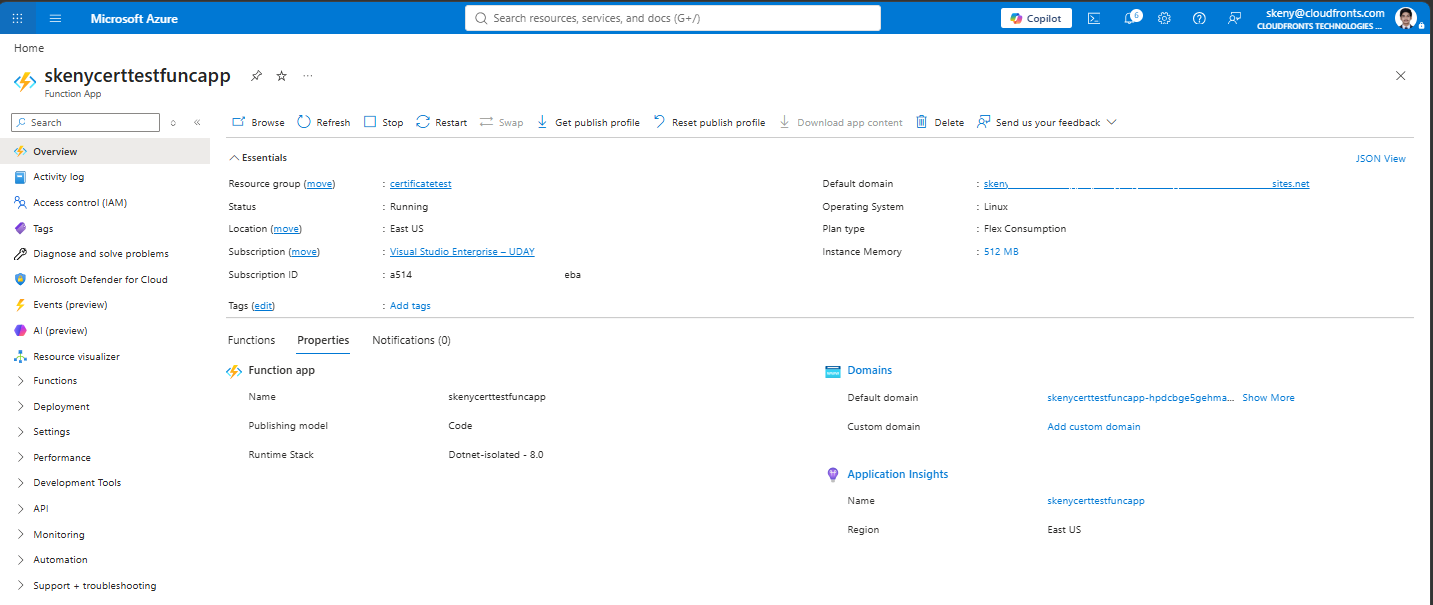 Azure Function App overview