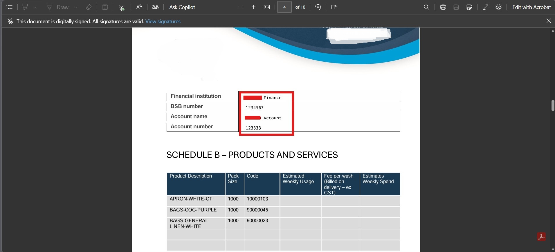 DocuSign Integration Screenshot