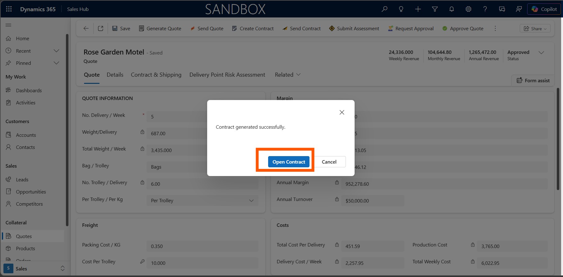 DocuSign Integration Screenshot