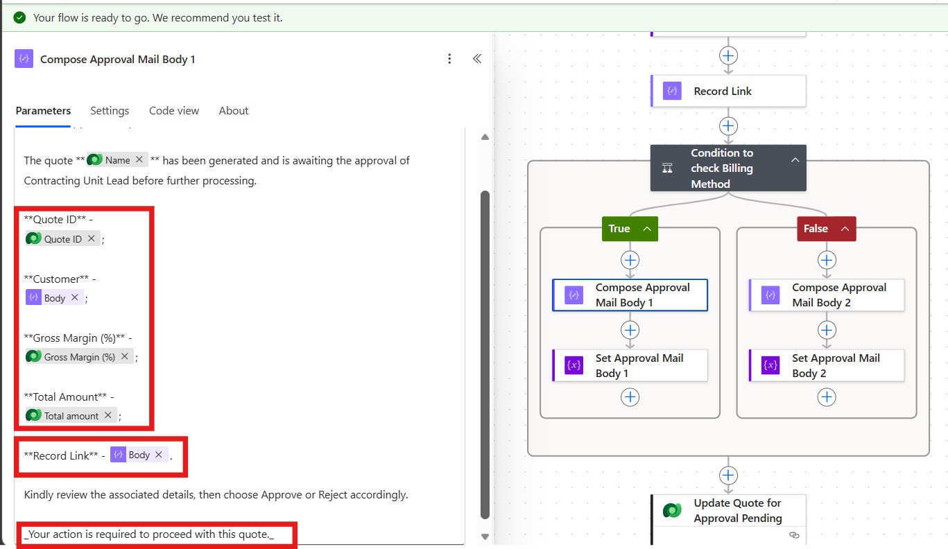 Approval Request Markdown Structure