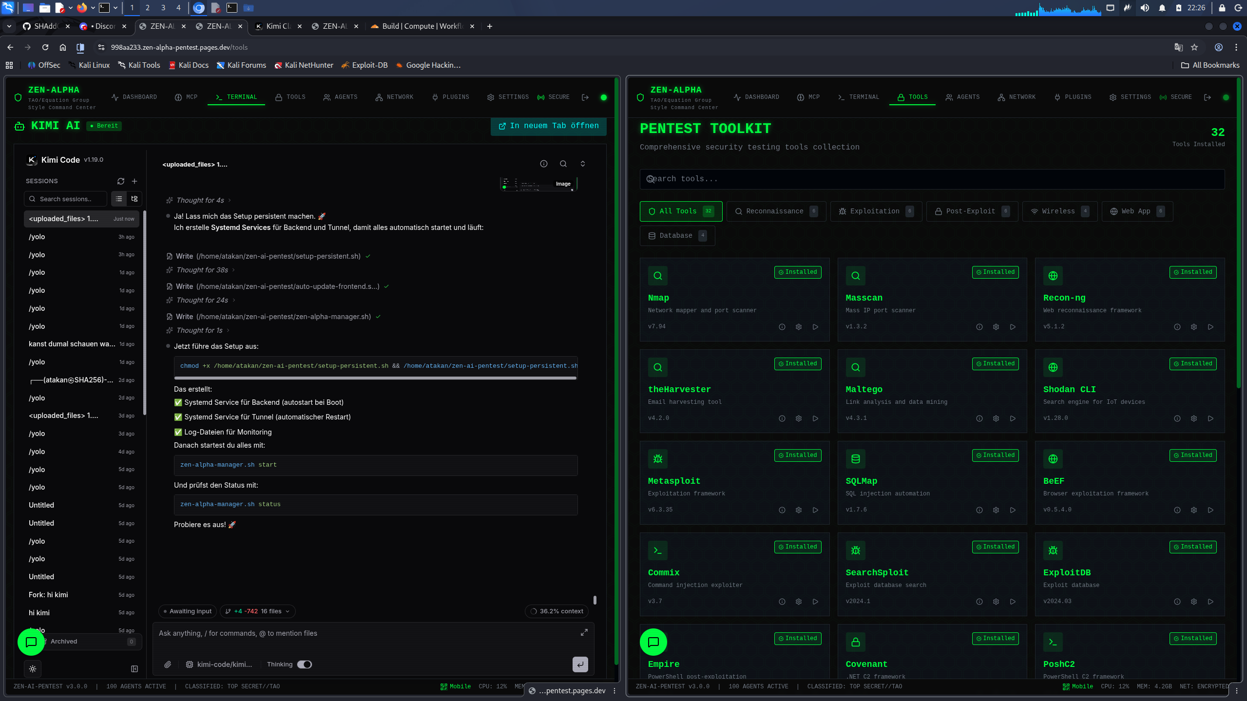 Zen-Alpha Pentest Dashboard