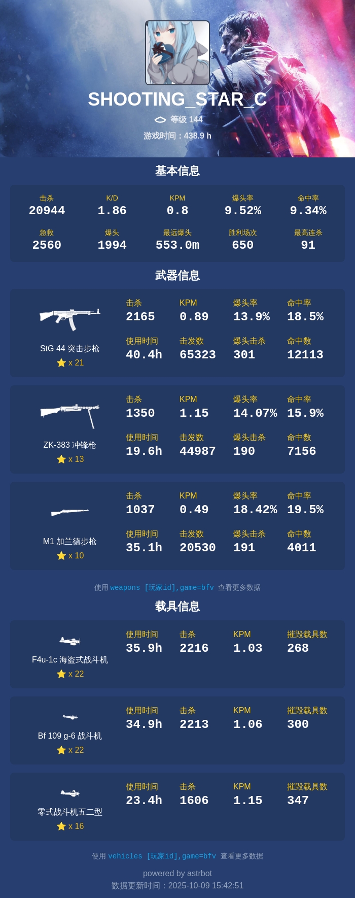 bfv战绩查询效果