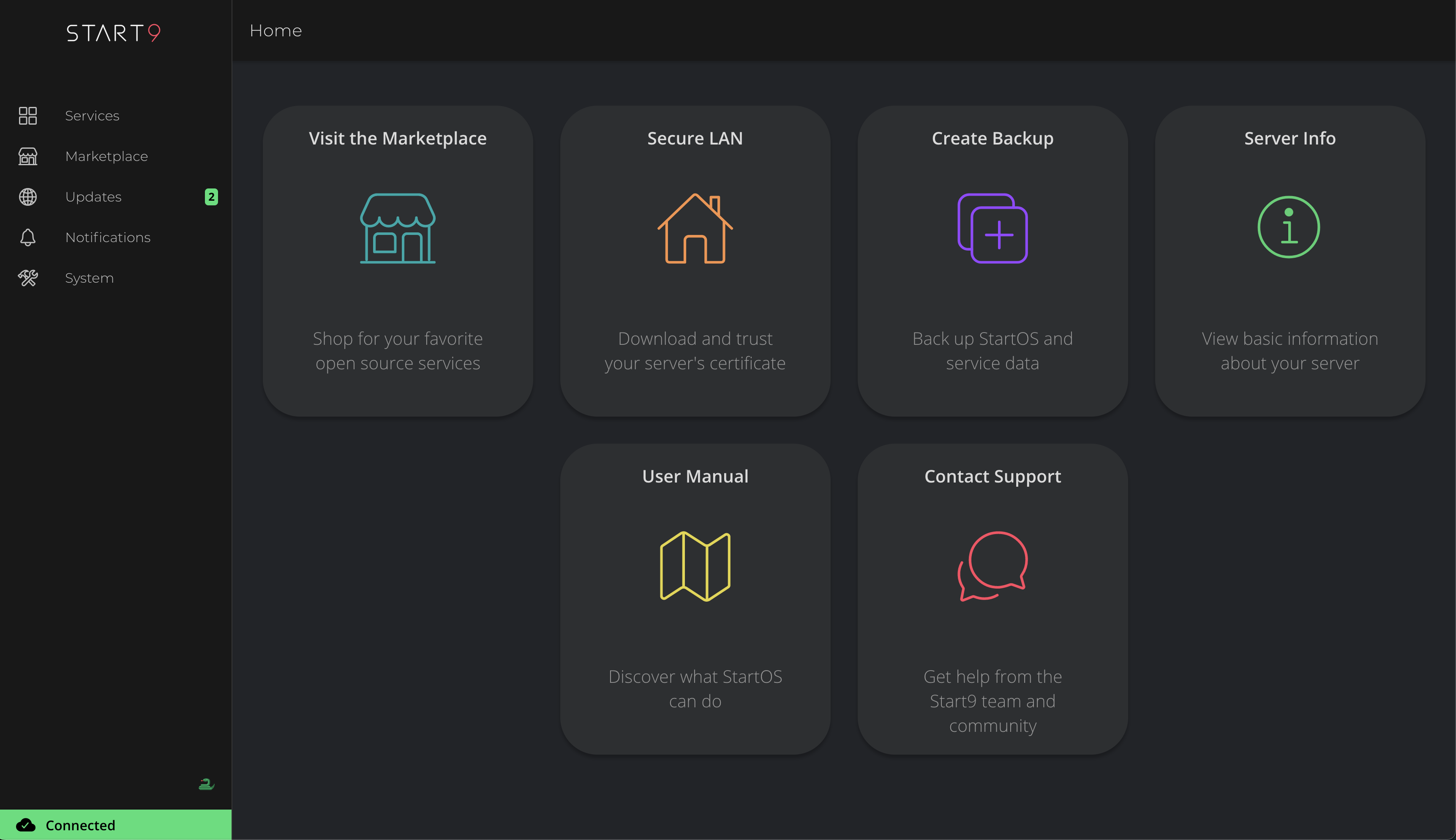 StartOS System Settings