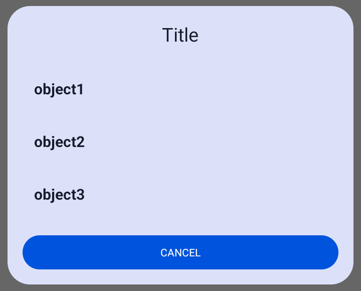 ListDialog example 2