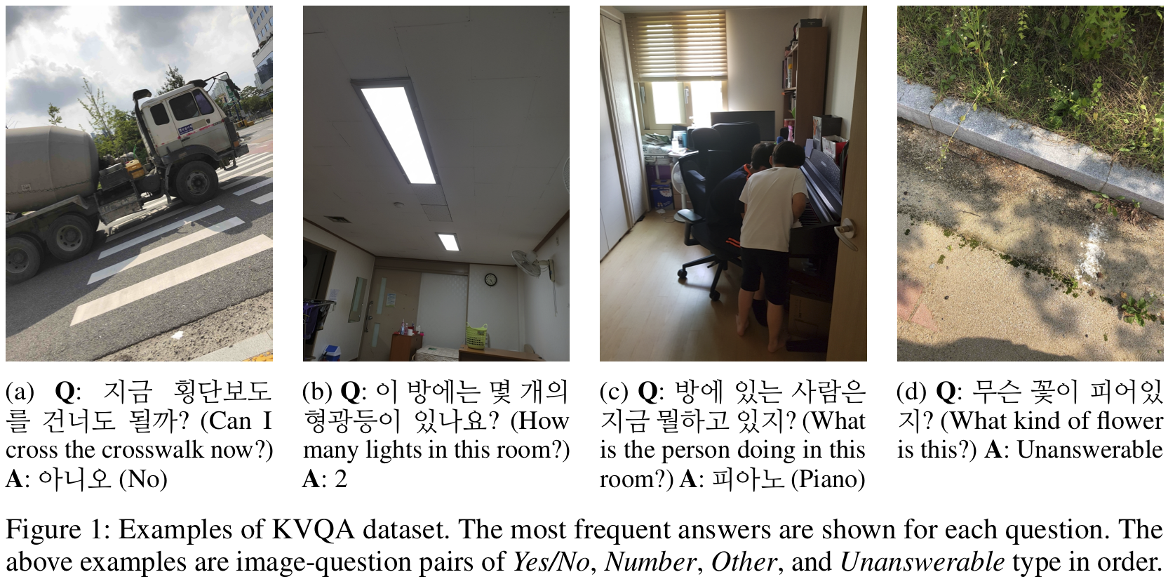 Examples of KVQA