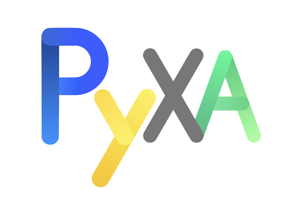 The dark logo for PyXA