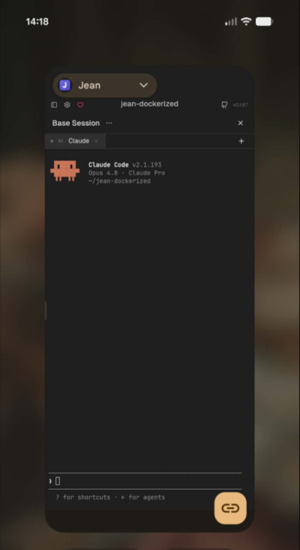 Mobile chat - Claude Code session