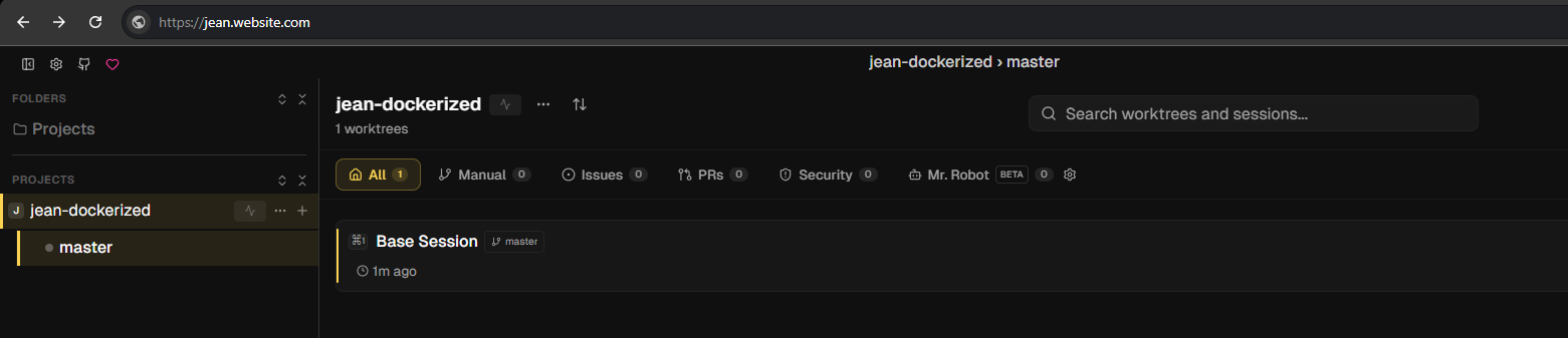 Worktree dashboard
