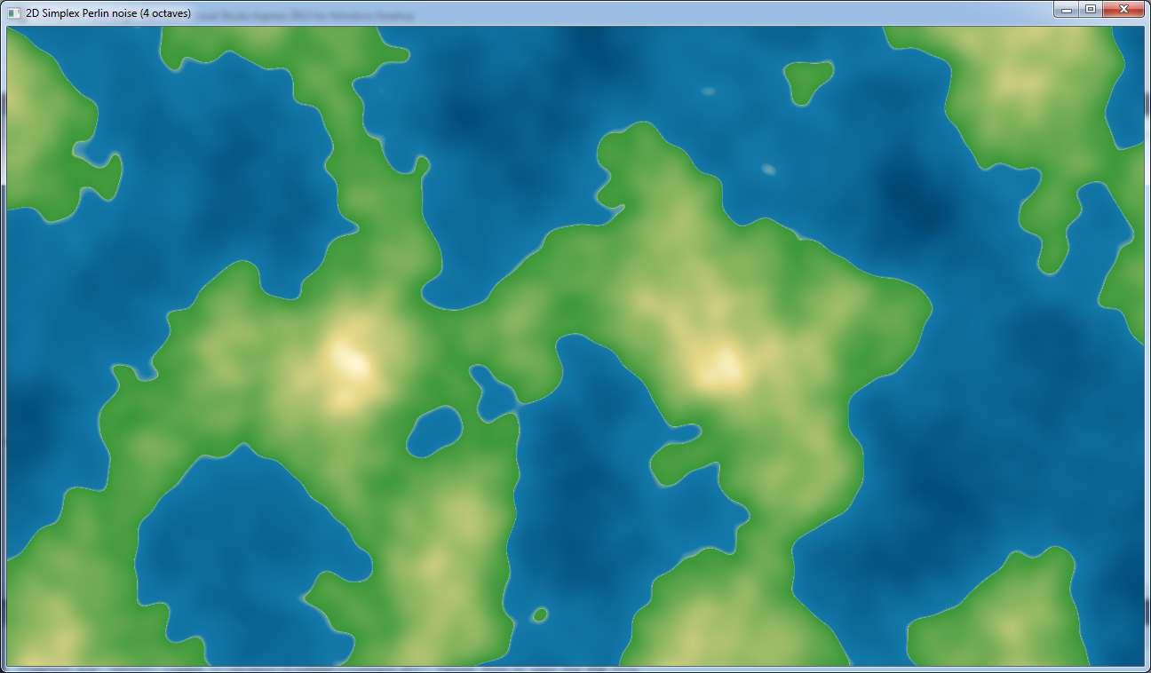 1 octave of 2D Simplex Noise