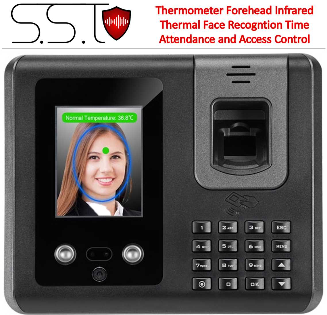Infrared Thermal Face Recognition and Biometric Access Control System For Sale, Sound And Safety Technologies, SST , S&ST , SSTechnologies Sri Lanka.