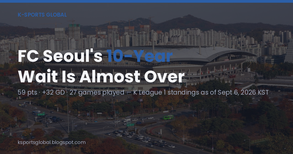 FC Seoul K League 1 title race snapshot