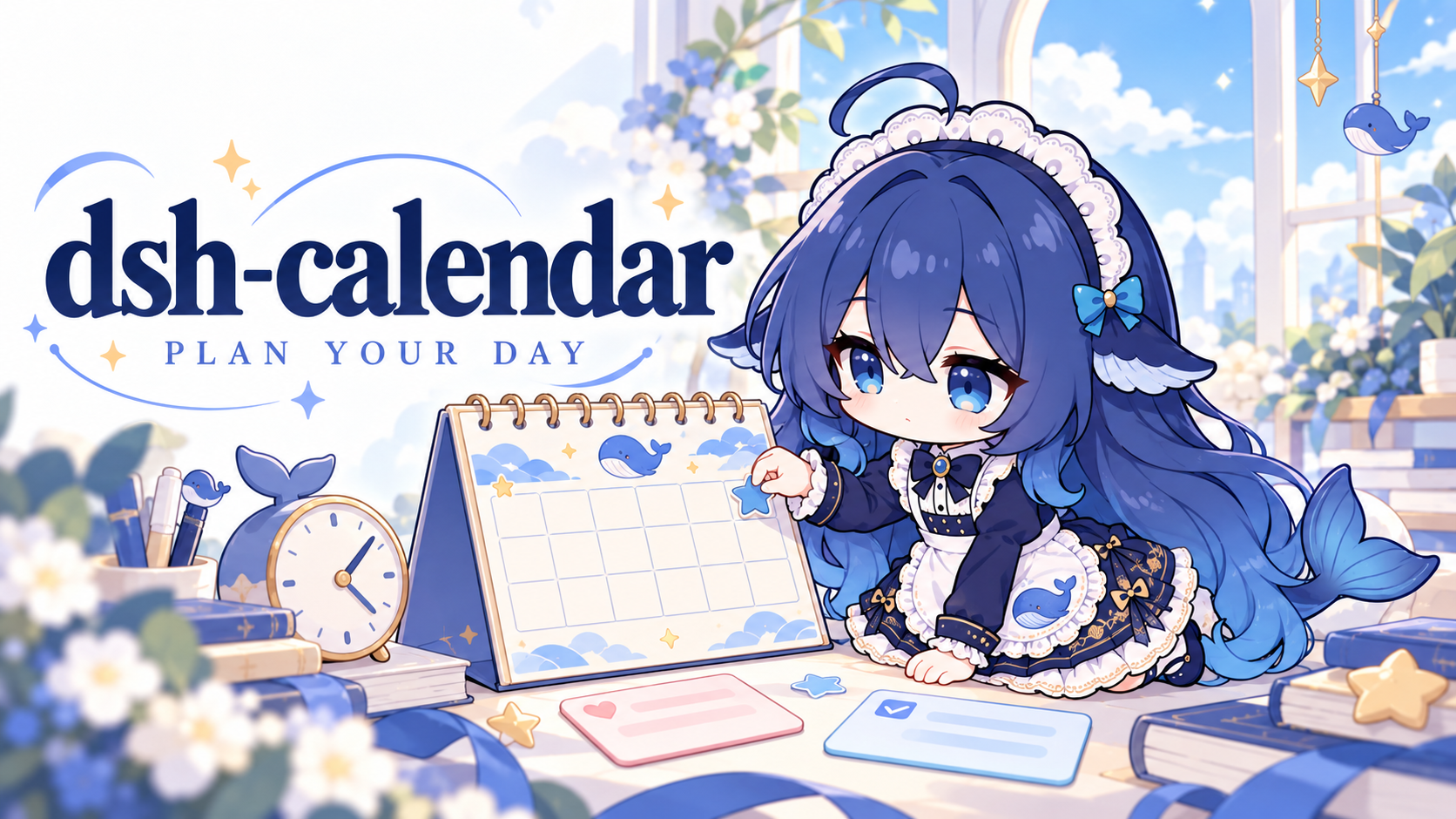 dsh-calendar 鲸鱼娘插件封面