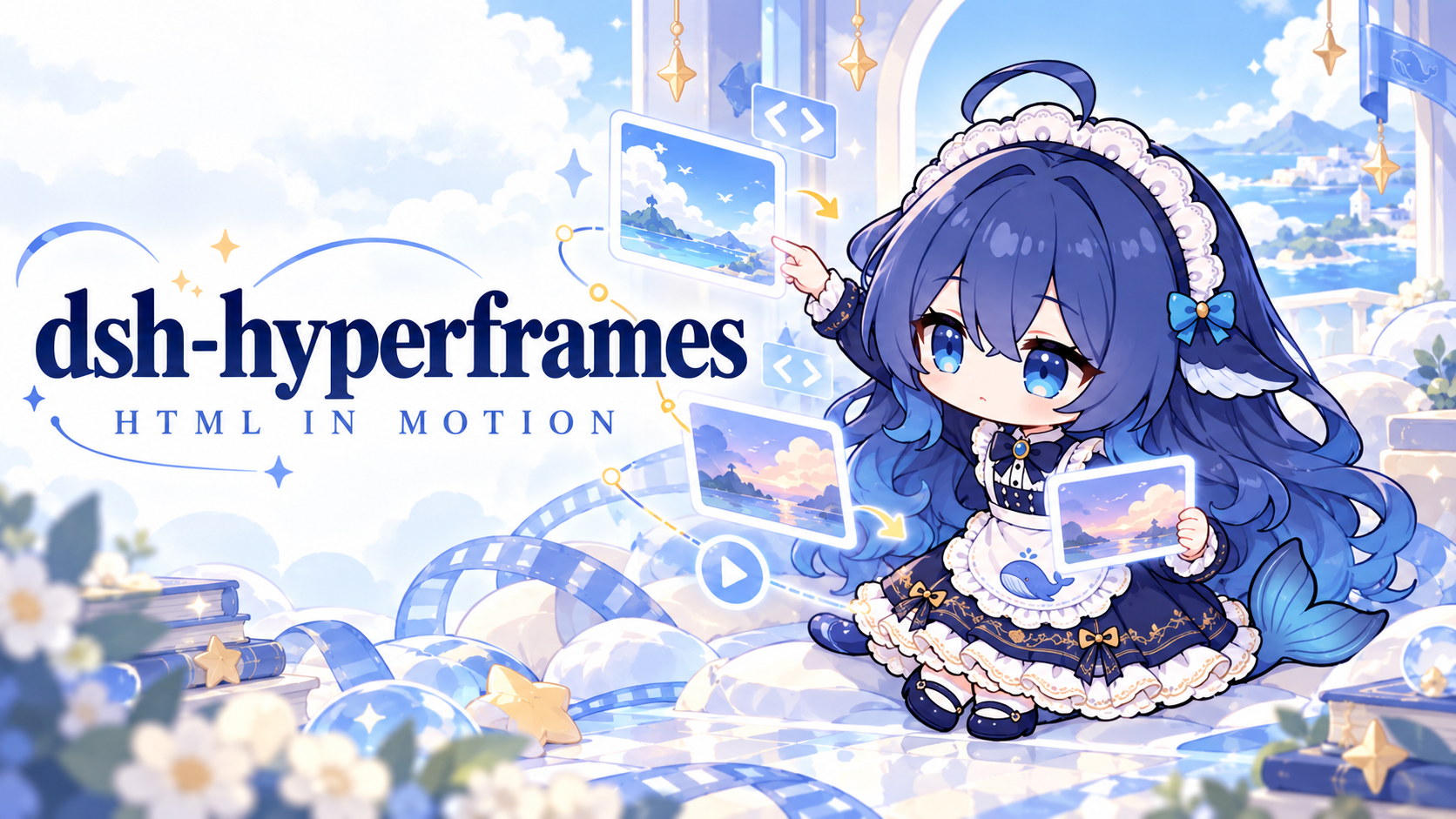 dsh-hyperframes 鲸鱼娘插件封面