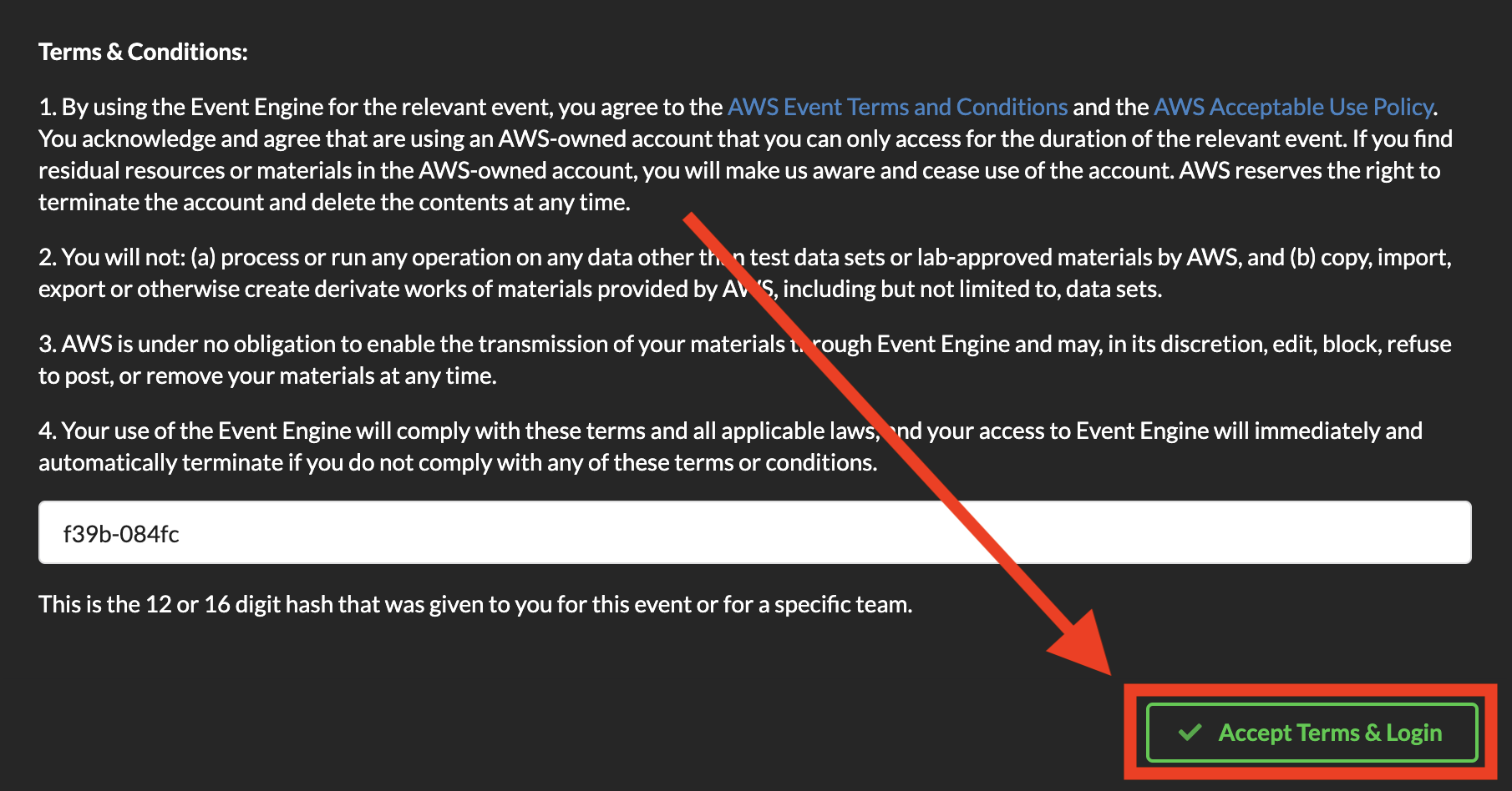 Event Engine Terms and Conditions