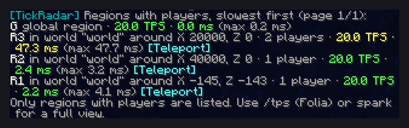 /tickradar regions listing the global region and three player regions