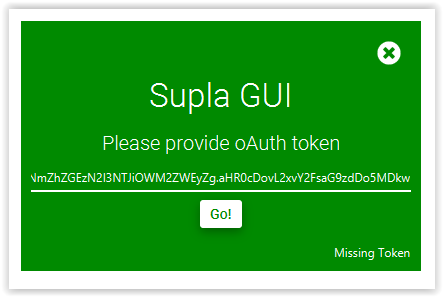 Please Provide OAuth