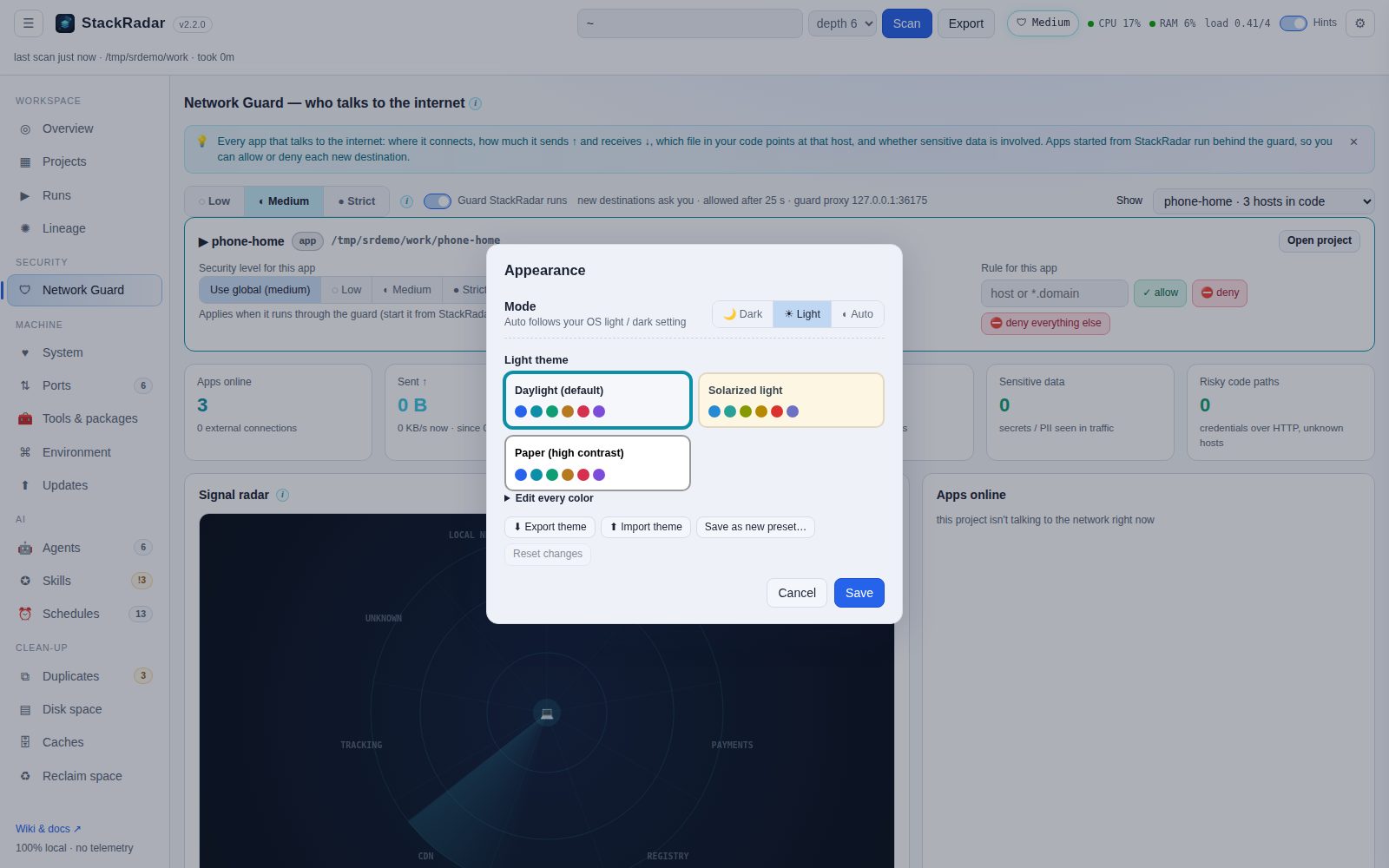 Theme editor