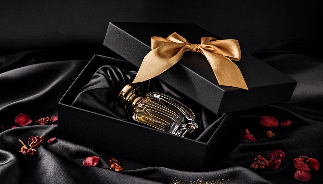 Signature Mujtaba gift set with gold ribbon