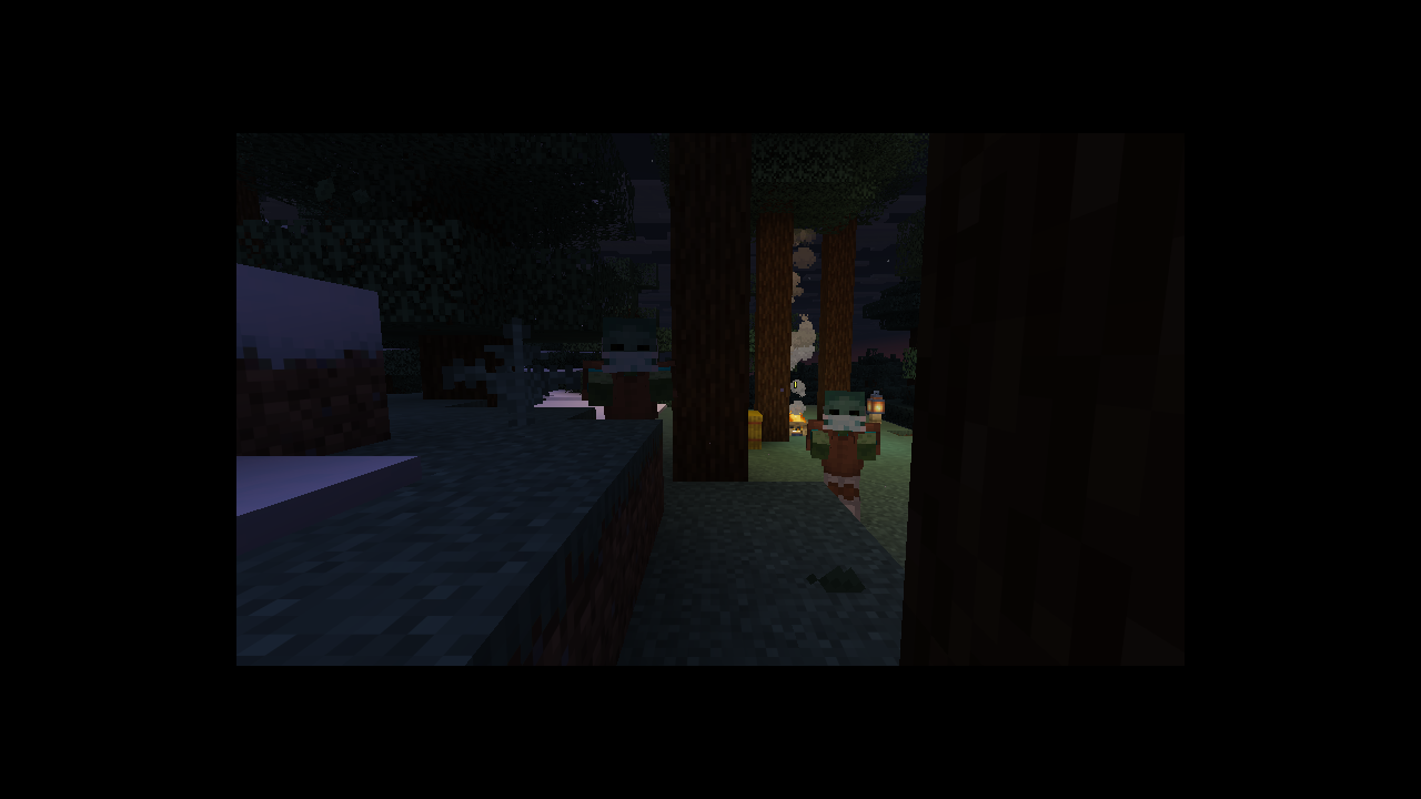 Patients, at dusk, by the camp