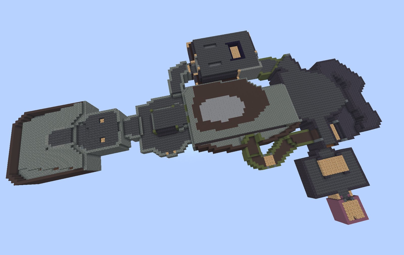 A whole Doom level, built in Minecraft
