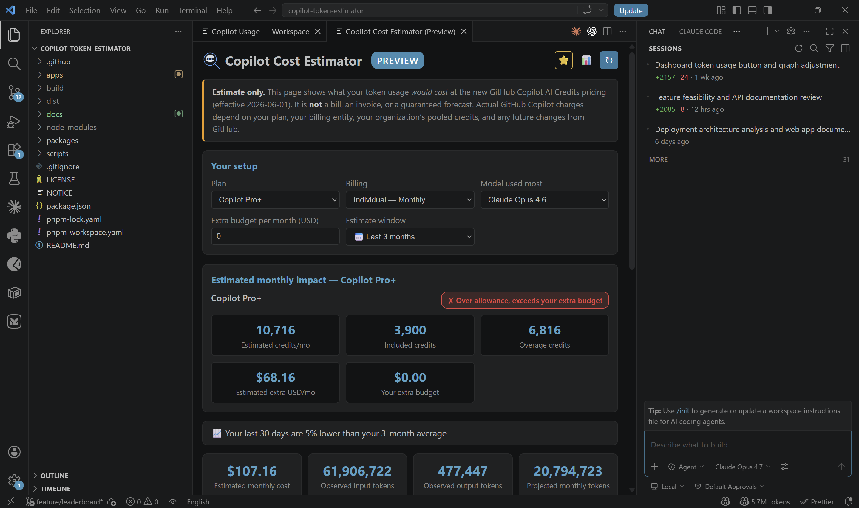 Cost Estimator Overview