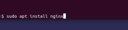 Install Nginx