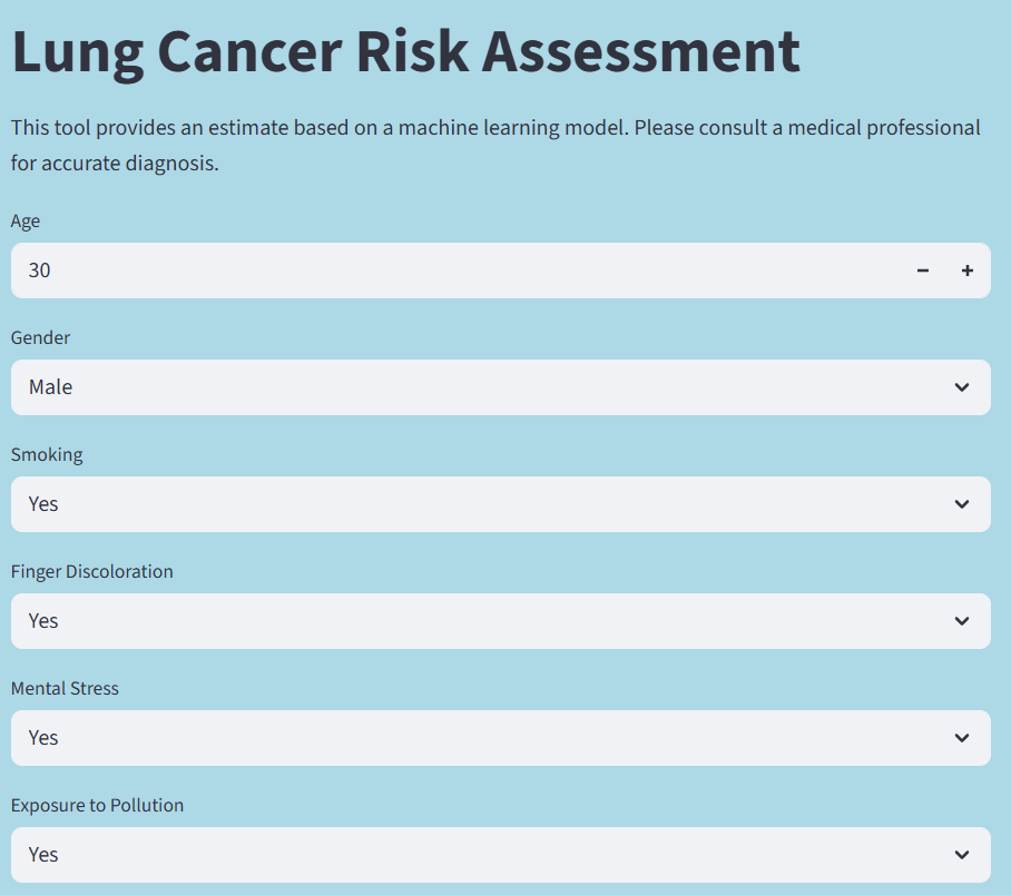 GitHub - SadiaPikachu/Lung-Cancer-Risk-Assessment-ML- · GitHub