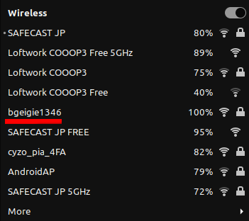 Image: Available WiFi networks
