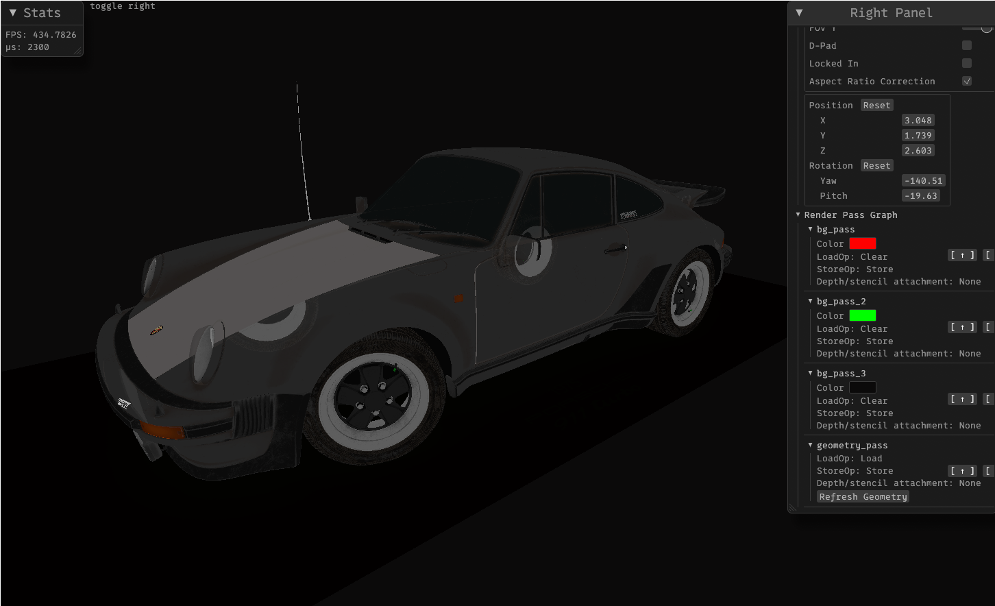 A Porsche 911 Turbo model rendered in Oxide