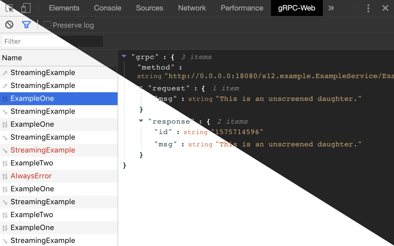 gRPC-Web Dev Tools