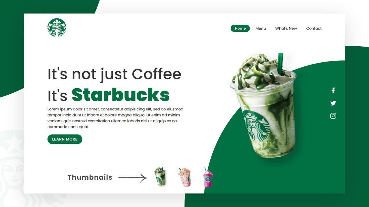 Starbucks Landing Page