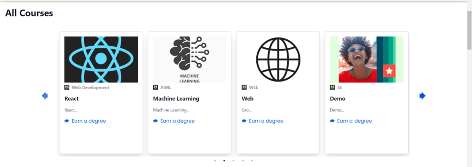 All Courses Available