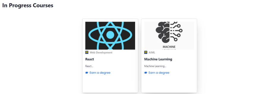 User Enrolled Courses