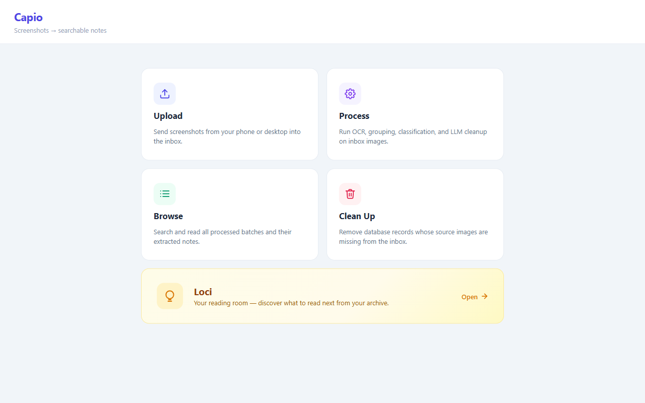 Home page